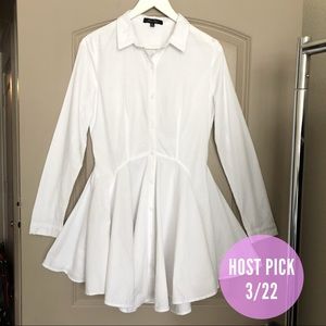 White shirt dress